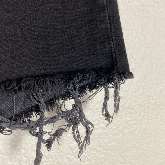 Rolla’s black cut off denim shorts - Picture 3 of 4